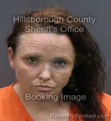 Mugshot of CHRISTINE MARIE HANNON BURKE booked in Hillsborough County, Florida on April 7, 2026