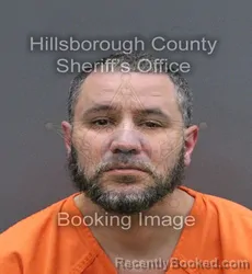 Mugshot of JEREMY RAY GONZALEZ booked in Hillsborough County, Florida on April 7, 2026