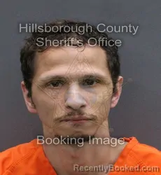 Mugshot of JEREMY NOEL COLON OSORIO booked in Hillsborough County, Florida on April 7, 2026