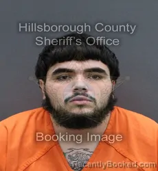 Mugshot of JAVIER ANTONIO ROCHA booked in Hillsborough County, Florida on April 7, 2026