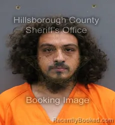 Mugshot of JESUS GORDY AGUILAR booked in Hillsborough County, Florida on April 7, 2026