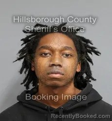 Mugshot of AARION JAMAL TOLBERT booked in Hillsborough County, Florida on April 7, 2026