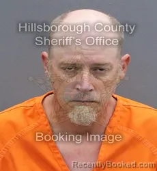 Mugshot of DAVID KENNETH HUDNALL booked in Hillsborough County, Florida on April 7, 2026