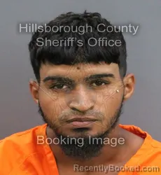 Mugshot of MIGUEL ANGEL CRUZ RIVERA booked in Hillsborough County, Florida on April 7, 2026