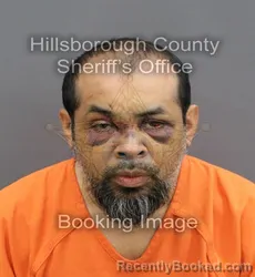 Mugshot of EDWIN ARMANDO ESTEVEZ HERNANDEZ booked in Hillsborough County, Florida on April 7, 2026