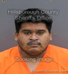 Mugshot of JUAN PABLO GUADARRAMA booked in Hillsborough County, Florida on April 7, 2026