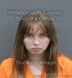 Mugshot of LILY GRACE HOCKER booked in Hillsborough County, Florida on April 7, 2026