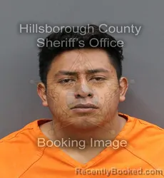 Mugshot of RODRIGO LOPEZ RUIZ booked in Hillsborough County, Florida on April 7, 2026