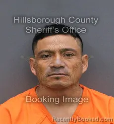 Mugshot of ANTONIO PEREZ SANCHEZ booked in Hillsborough County, Florida on April 7, 2026