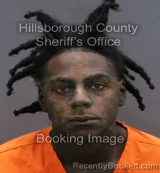 Mugshot of KEYSHONN JOHNSON booked in Hillsborough County, Florida on April 7, 2026