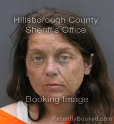 Mugshot of LINDSEY KEENAN MORAN booked in Hillsborough County, Florida on April 7, 2026