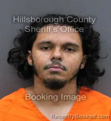 Mugshot of SAUL ABAD BAZAN booked in Hillsborough County, Florida on April 8, 2026