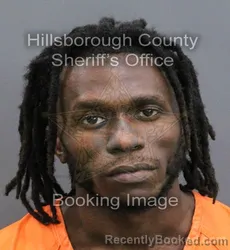 Mugshot of TYRE DAVON MORRISON booked in Hillsborough County, Florida on April 8, 2026