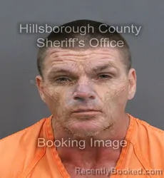 Mugshot of MICHAEL LEE THOMAS PATE booked in Hillsborough County, Florida on April 8, 2026