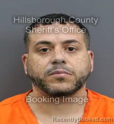 Mugshot of RICHARD HERNANDEZ booked in Hillsborough County, Florida on April 8, 2026