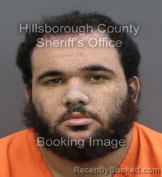 Mugshot of YADRIEL MNUEL MARTINEZ MURIEL booked in Hillsborough County, Florida on April 8, 2026