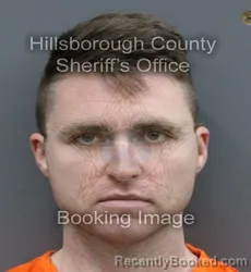 Mugshot of TRAVIS SCOTT DICKAU booked in Hillsborough County, Florida on April 8, 2026