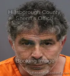 Mugshot of CARLOS E SKINNER ARBELAEZ booked in Hillsborough County, Florida on April 8, 2026