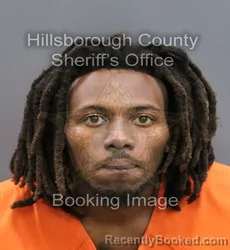 Mugshot of TYMBERLAN LAMOTT THOMAS booked in Hillsborough County, Florida on April 8, 2026