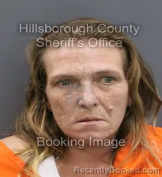 Mugshot of SANDRA JOY FELKER TIJERINA booked in Hillsborough County, Florida on April 8, 2026