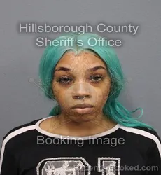 Mugshot of JASLYNNE AMARI SMITH booked in Hillsborough County, Florida on April 9, 2026
