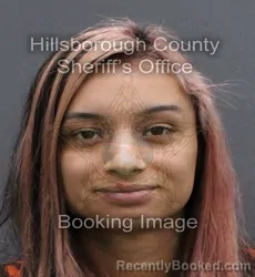 Mugshot of LUCIA MARIA BINDERT booked in Hillsborough County, Florida on April 9, 2026