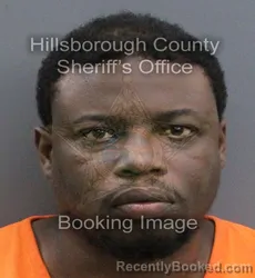 Mugshot of GREGORY DEANDRE BROWN booked in Hillsborough County, Florida on April 9, 2026