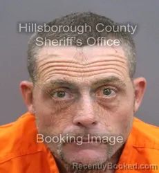 Mugshot of JEFFREY WILLIAM BERRY booked in Hillsborough County, Florida on April 9, 2026
