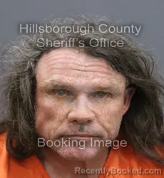 Mugshot of GERALD JAY FARRELL booked in Hillsborough County, Florida on April 9, 2026