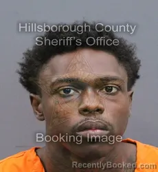 Mugshot of JOSHUA MALIK TOMPKINS booked in Hillsborough County, Florida on April 10, 2026