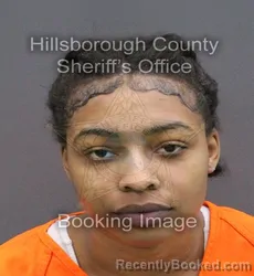 Mugshot of KEYONNIE T DUKES booked in Hillsborough County, Florida on April 10, 2026