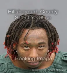 Mugshot of JACOBI KHIRI JACOBS booked in Hillsborough County, Florida on April 10, 2026