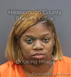 Mugshot of TEAR TATIANA RONSHELL HARRIS booked in Hillsborough County, Florida on April 10, 2026