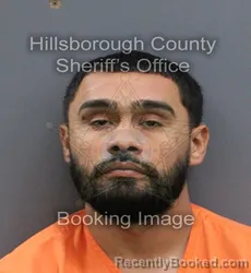 Mugshot of FELIX SABASTIAN RIVERA booked in Hillsborough County, Florida on April 10, 2026