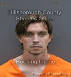 Mugshot of DUSTIN MICHAEL COOK booked in Hillsborough County, Florida on April 11, 2026