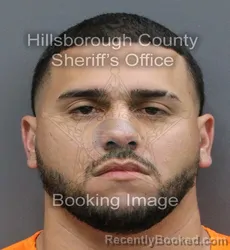 Mugshot of FERNANDO EZEQUIEL CARDONA RODRIGUEZ booked in Hillsborough County, Florida on April 11, 2026