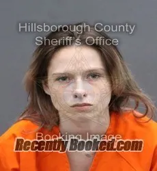 Booking photo from Hillsborough County, Florida