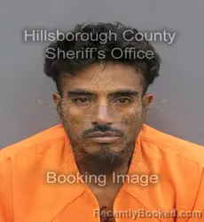 Mugshot of JOSE LUIS SALINAS AVILA booked in Hillsborough County, Florida on May 6, 2026