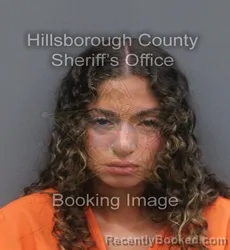 Mugshot of BRIELLE MARIE ESPINAL booked in Hillsborough County, Florida on May 16, 2026