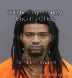 Mugshot of DENZELL DEONNIS MYERS booked in Hillsborough County, Florida on May 16, 2026