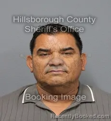 Mugshot of JUAN AVILEZ booked in Hillsborough County, Florida on May 22, 2026