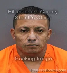 Mugshot of RUBELSI DARINEL SANTIZOMORALES booked in Hillsborough County, Florida on May 23, 2026
