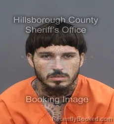 Mugshot of JUSTYN HUNTER HOLT booked in Hillsborough County, Florida on May 23, 2026