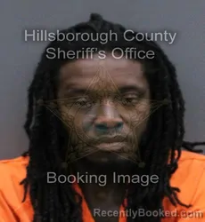 Mugshot of JAQUAN DEMONTRE GUESS booked in Hillsborough County, Florida on May 24, 2026