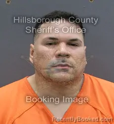 Mugshot of MIGUEL REYES booked in Hillsborough County, Florida on May 24, 2026