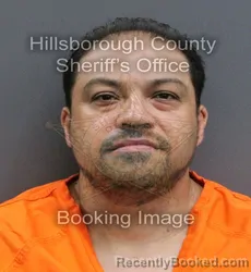 Mugshot of ANDRES HERRERA PATINO booked in Hillsborough County, Florida on May 25, 2026