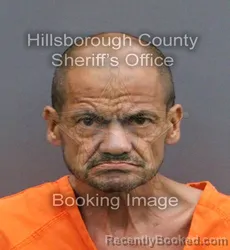 Mugshot of JORGE LUIS SALADO booked in Hillsborough County, Florida on May 27, 2026
