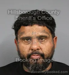 Mugshot of JONATHAN PETER PADILLA booked in Hillsborough County, Florida on May 28, 2026