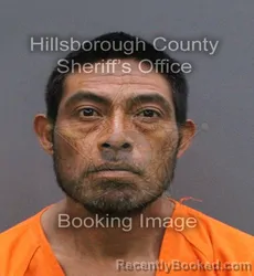 Mugshot of MARIANO DIAZ SANTIS booked in Hillsborough County, Florida on May 30, 2026