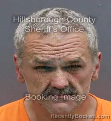 Mugshot of BILLY RAY RAYMOND booked in Hillsborough County, Florida on May 31, 2026